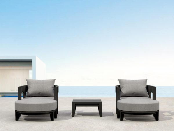 Anderson Teak SET-172 5-pc Coronado Aluminum Deep Seating Set - Image 1