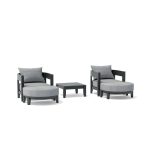 Anderson Teak SET-172 5-pc Coronado Aluminum Deep Seating Set - Luxurious Dwelling - Your Luxury Home Product Experts