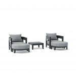 Anderson Teak SET-172 5-pc Coronado Aluminum Deep Seating Set - Image 3