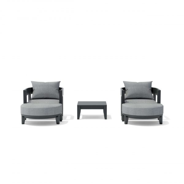 Anderson Teak SET-172 5-pc Coronado Aluminum Deep Seating Set - Image 2