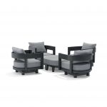 Anderson Teak SET-174 6-pc Coronado Aluminum Deep Seating Set - Image 2