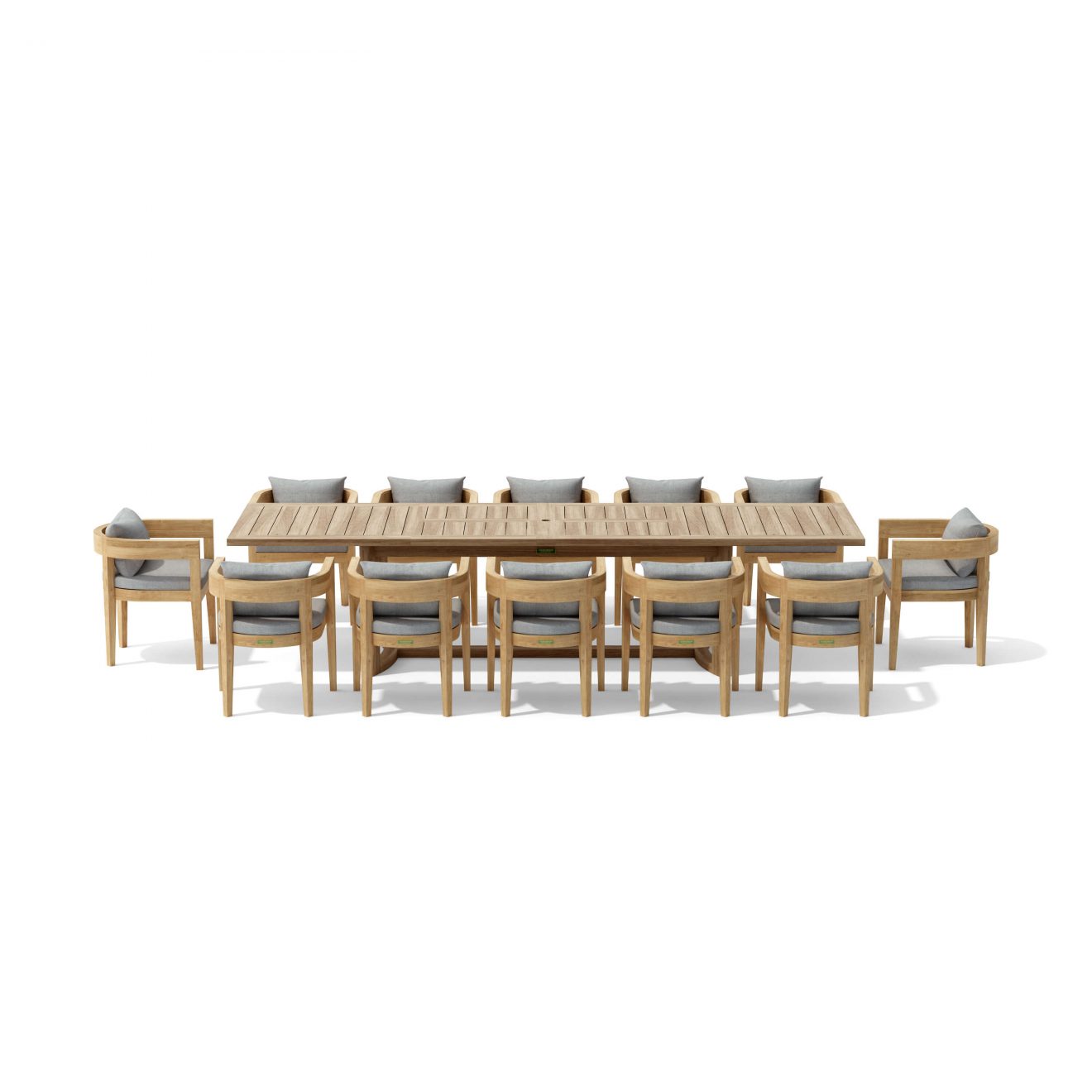 Anderson Teak SET-175 13-pc Coronado Extension Dining Table Set - Luxurious Dwelling - Your Luxury Home Product Experts