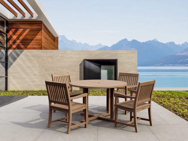 Anderson Teak Tosca Rialto Armchair 5-Pieces Dining Set - Image 1