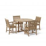 Anderson Teak Tosca Rialto Armchair 5-Pieces Dining Set - Image 2