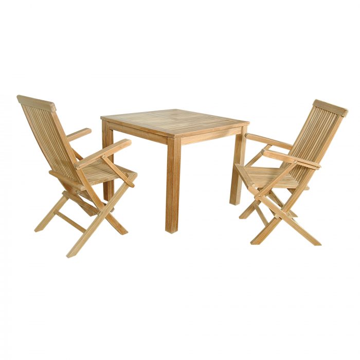 Anderson Teak Bahama Classic 3-Pieces Bistro Table - Image 4