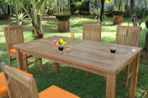 Anderson Teak Montage Saratoga 7-Pieces Dining Set - Image 4