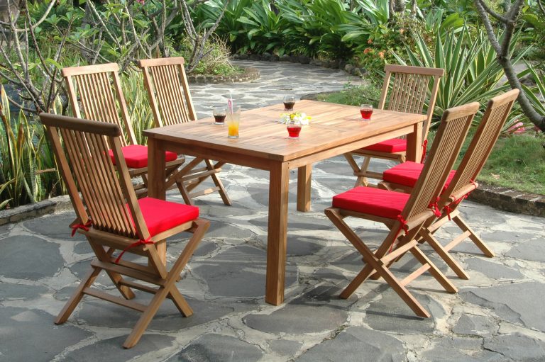 Anderson Teak Montage Bristol 7-Pieces Dining Set - Image 3