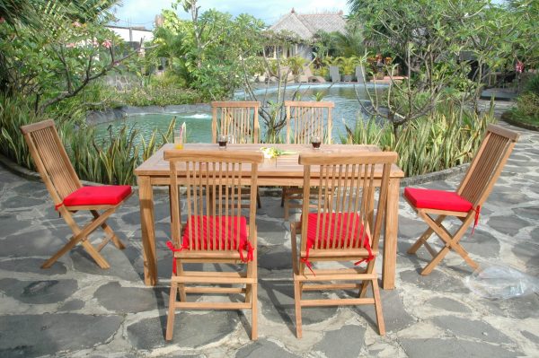 Anderson Teak Montage Bristol 7-Pieces Dining Set - Image 1