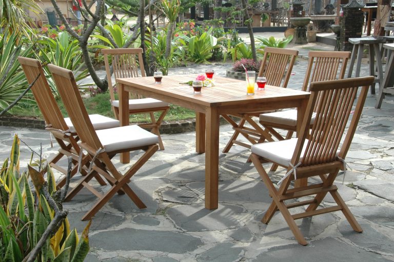 Anderson Teak Montage Bristol 7-Pieces Dining Set - Image 6