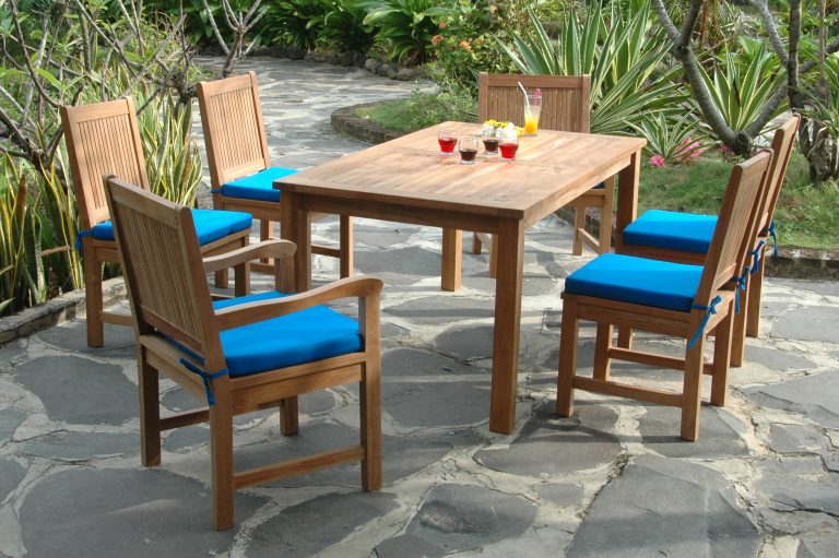 Anderson Teak Montage Chester 7-Pieces Dining Set - Image 3