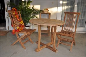 Anderson Teak Descanso Bristol 3-Pieces Dining Set - Luxurious Dwelling - Your Luxury Home Product Experts