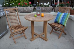 Anderson Teak Montage Bristol 3-Pieces Dining Set - Luxurious Dwelling - Your Luxury Home Product Experts