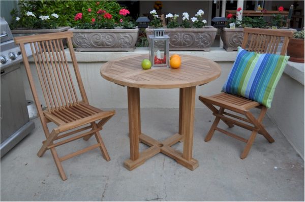 Anderson Teak Montage Bristol 3-Pieces Dining Set - Image 1