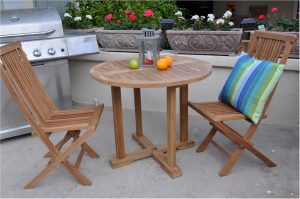 Anderson Teak Montage Bristol 3-Pieces Dining Set - Luxurious Dwelling - Your Luxury Home Product Experts