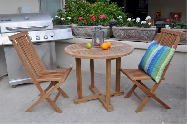Anderson Teak Montage Bristol 3-Pieces Dining Set - Image 2