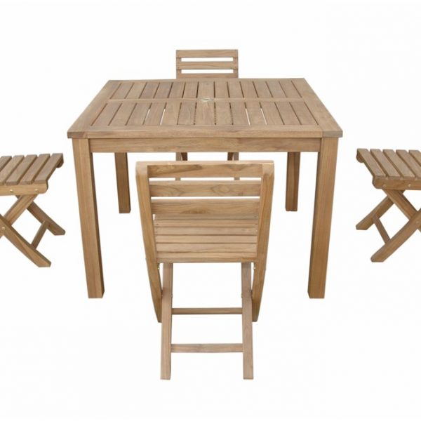 Anderson Teak Montage Braxton 5- Pices Dining Set A - Luxurious Dwelling - Your Luxury Home Product Experts