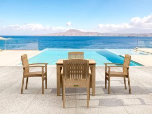 Anderson Teak SET-21 5-pc Bistro Table Set - Luxurious Dwelling - Your Luxury Home Product Experts