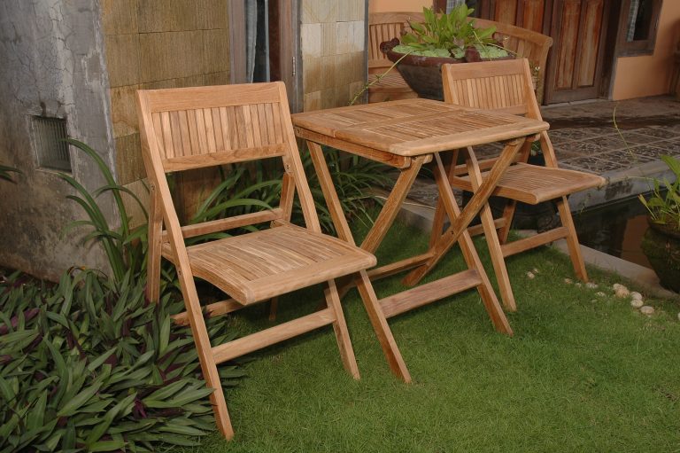 Anderson Teak Windsor 3-pieces Square Bistro Set - Image 2
