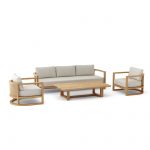 Anderson Teak SET-221 4-pc Junus Deep Seating Set - Luxurious Dwelling - Your Luxury Home Product Experts