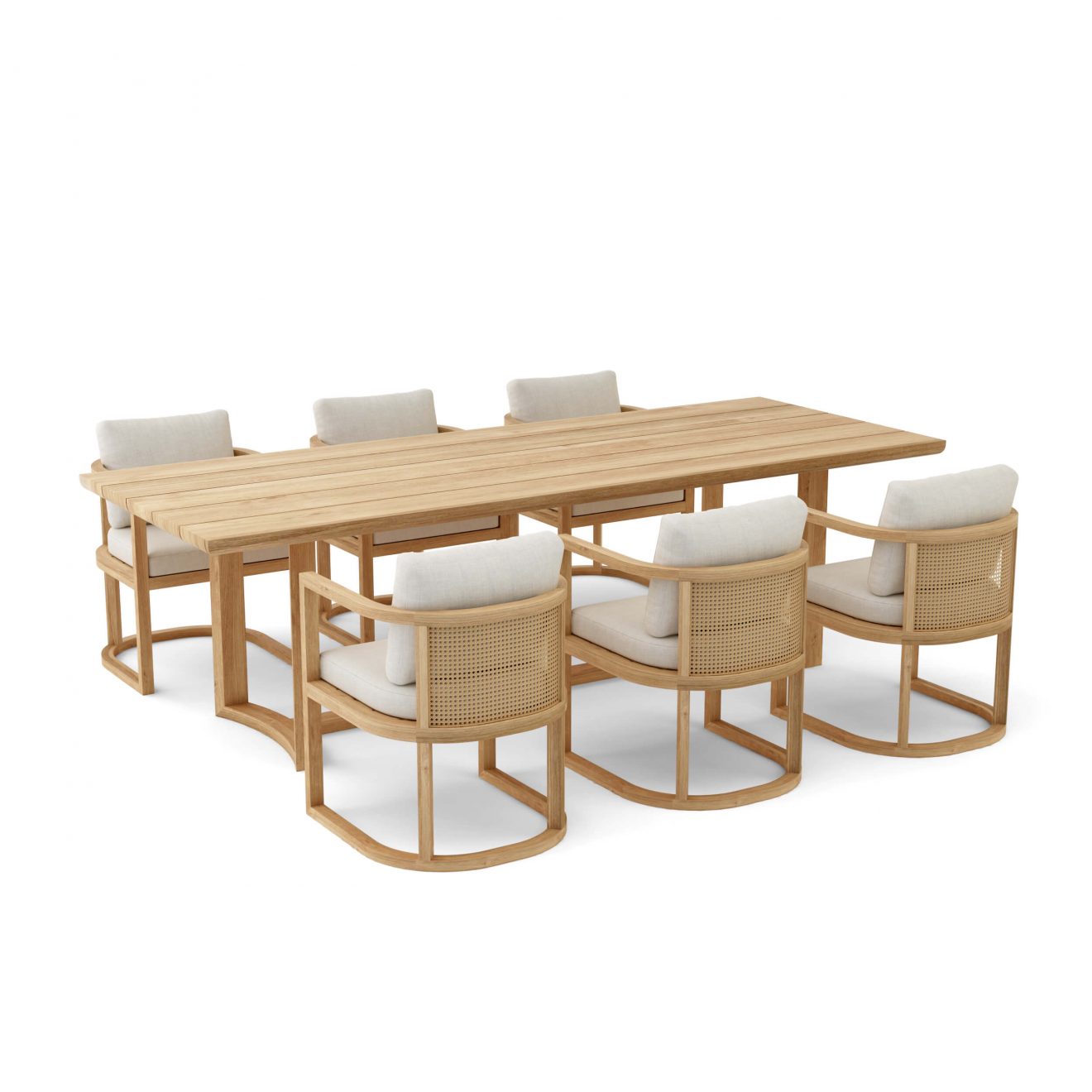 Anderson Teak SET-223 7-pc Junus Dining Table Set - Luxurious Dwelling - Your Luxury Home Product Experts