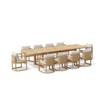 Anderson Teak SET-224 11-pc Junus Extension Dining Table Set - Luxurious Dwelling - Your Luxury Home Product Experts