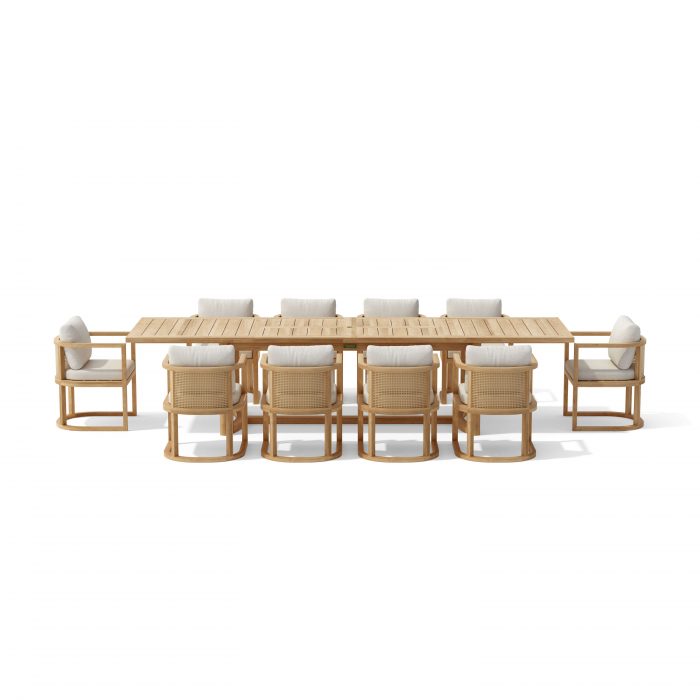 Anderson Teak SET-224 11-pc Junus Extension Dining Table Set - Image 3