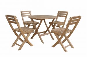 Anderson Teak Chester Alabama 5-Pieces Bistro Set - Luxurious Dwelling - Your Luxury Home Product Experts