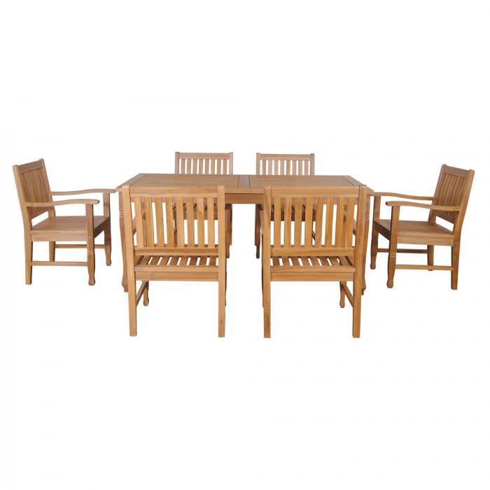 Anderson Teak Rockford 7-Pieces Dining Set - Image 2