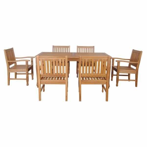 Anderson Teak Rockford 7-Pieces Dining Set - Image 2