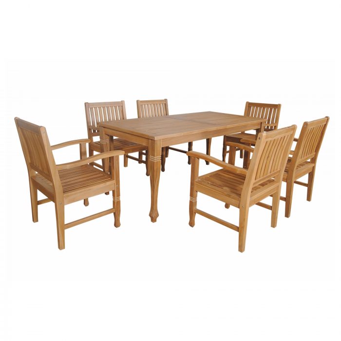 Anderson Teak Rockford 7-Pieces Dining Set - Image 3