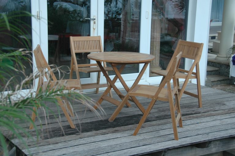 Anderson Teak Windsor 5-pieces Round Bistro Set - Image 3