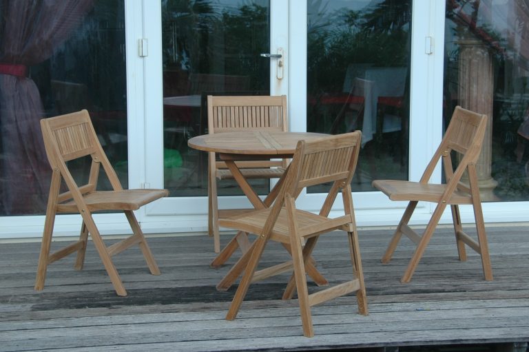 Anderson Teak Windsor 5-pieces Round Bistro Set - Image 5
