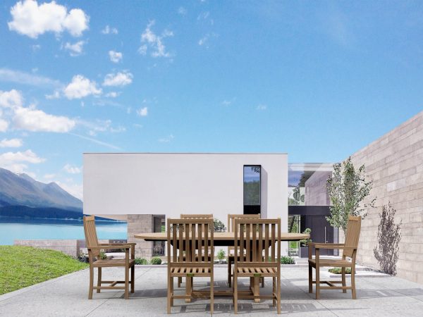 Anderson Teak Bahama Wilshire 7-Pieces Extension Dining Set - Image 1