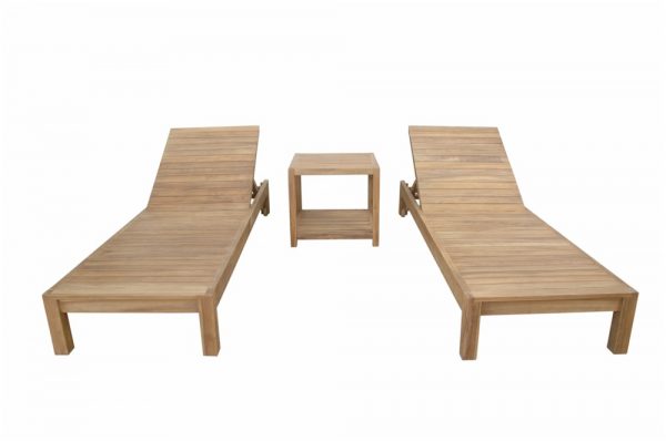 Anderson Teak South Bay Glenmore 3-Pieces Lounger Set - Image 2