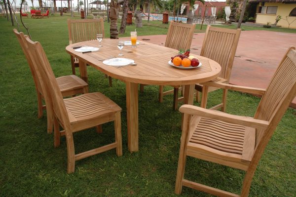 Anderson Teak Bahama Chicago 7-Pieces Dining Set A - Image 3