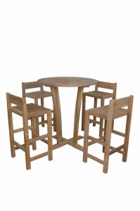 Anderson Teak Descanso Sedona 5-Pieces Bar Table - Luxurious Dwelling - Your Luxury Home Product Experts