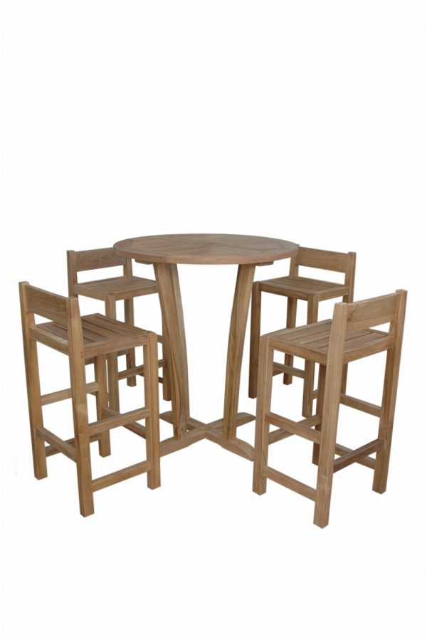 Anderson Teak Descanso Sedona 5-Pieces Bar Table - Image 1