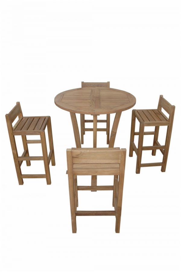 Anderson Teak Descanso Sedona 5-Pieces Bar Table - Image 2