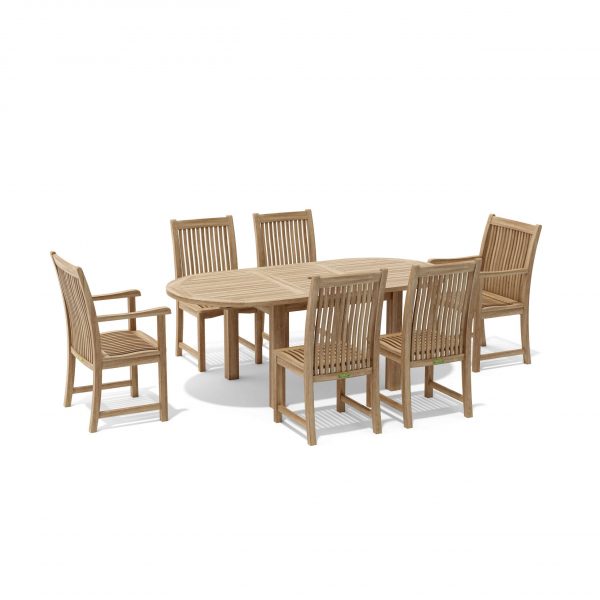 Anderson Teak Bahama Chicago 7-Pieces Dining Set A - Image 2