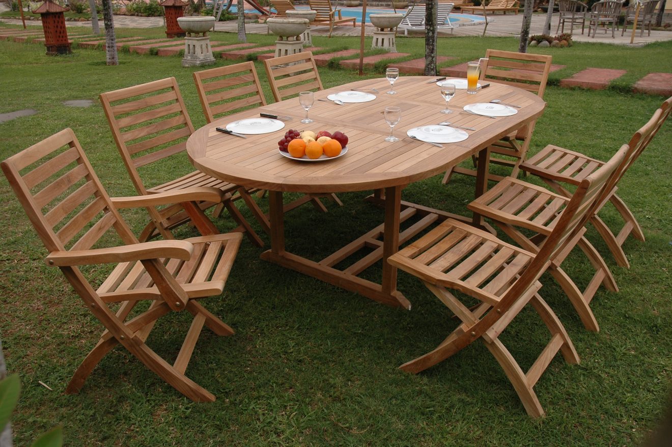 Anderson Teak Bahama Andrew 9-Pieces Dining Set - Luxurious Dwelling - Your Luxury Home Product Experts