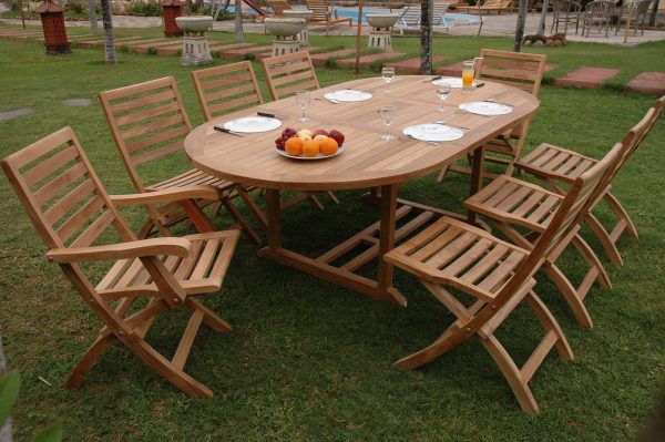 Anderson Teak Bahama Andrew 9-Pieces Dining Set - Image 3
