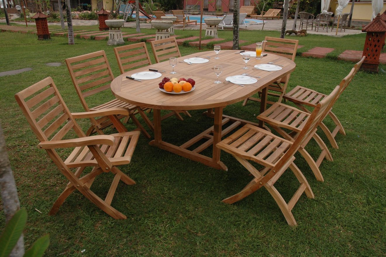 Anderson Teak Bahama Andrew 9-Pieces Dining Set - Luxurious Dwelling - Your Luxury Home Product Experts