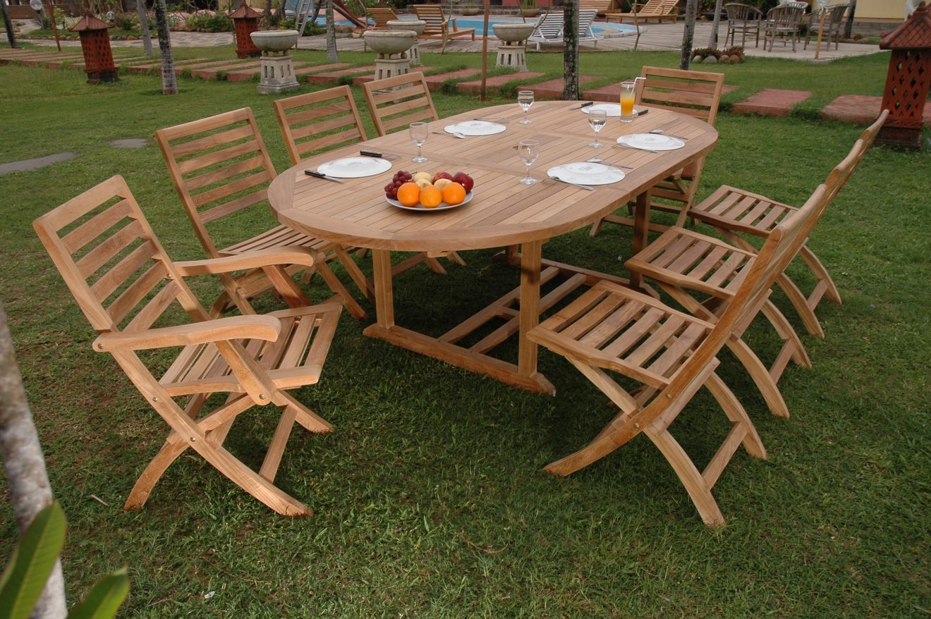 Anderson Teak Bahama Andrew 9-Pieces Dining Set - Luxurious Dwelling - Your Luxury Home Product Experts