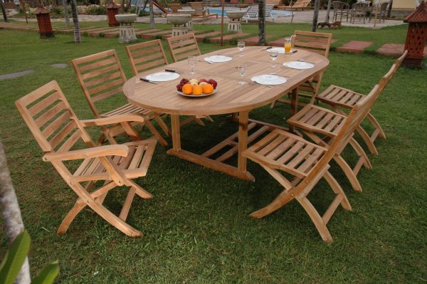 Anderson Teak Bahama Andrew 9-Pieces Dining Set - Image 4
