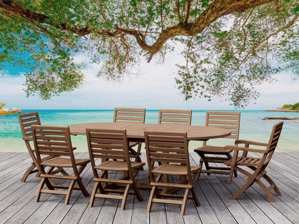 Anderson Teak Bahama Andrew 9-Pieces Dining Set - Image 1