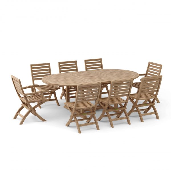 Anderson Teak Bahama Andrew 9-Pieces Dining Set - Image 2