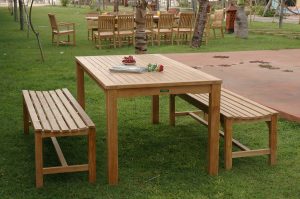 Anderson Teak Bahama Hampton 3-Pieces Dining Set - Luxurious Dwelling - Your Luxury Home Product Experts