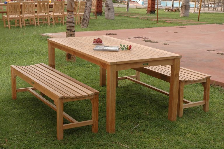 Anderson Teak Bahama Hampton 3-Pieces Dining Set - Image 2
