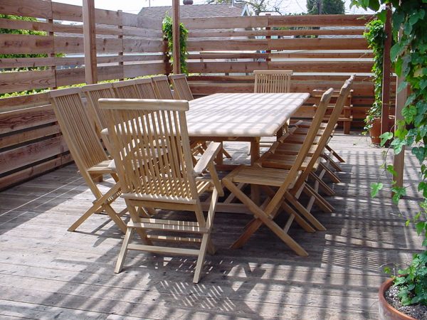 Anderson Teak Valencia Classic 15-Pieces Dining Set - Image 8