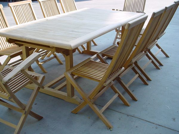 Anderson Teak Valencia Classic 15-Pieces Dining Set - Image 7